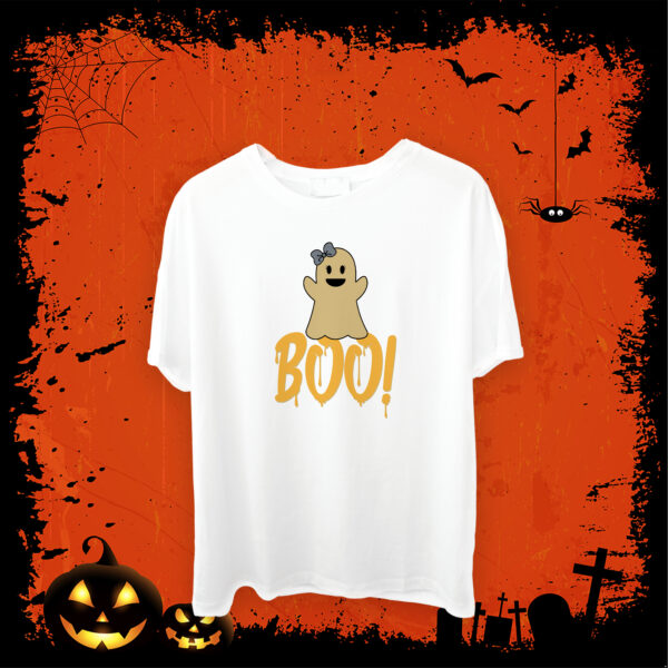 Shirt Donna Ghost Boo! personalizzata logigadget