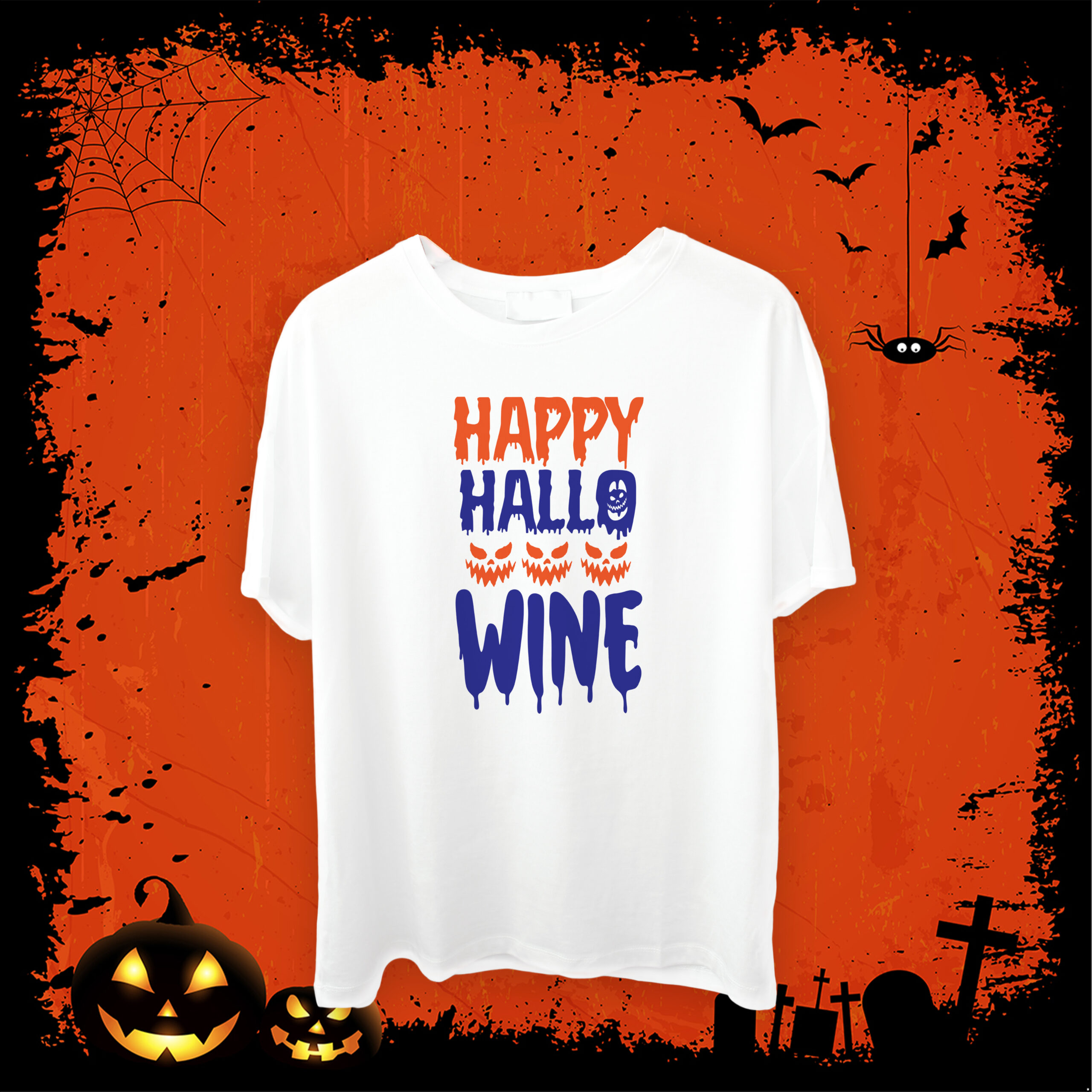 shirt donna happy hallo wine personalizzata logigadget