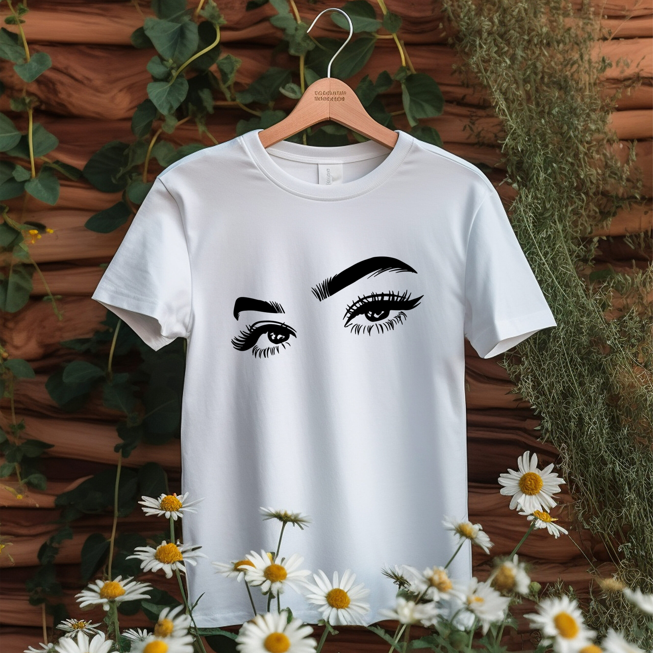 shirt donna occhi personalizzata logigadget